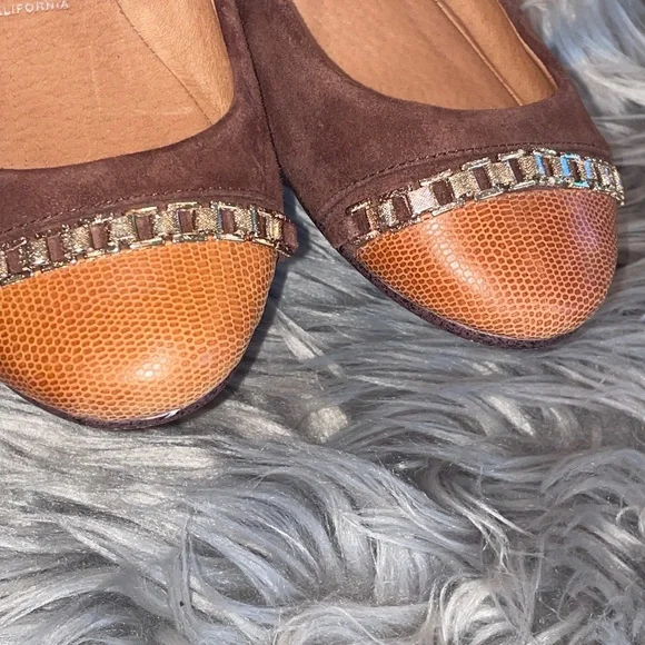 EUC RARE Jeffrey Campbell Gabi Flat Snakeskin Embossed Toe Size 8.5 - Picture 6 of 8